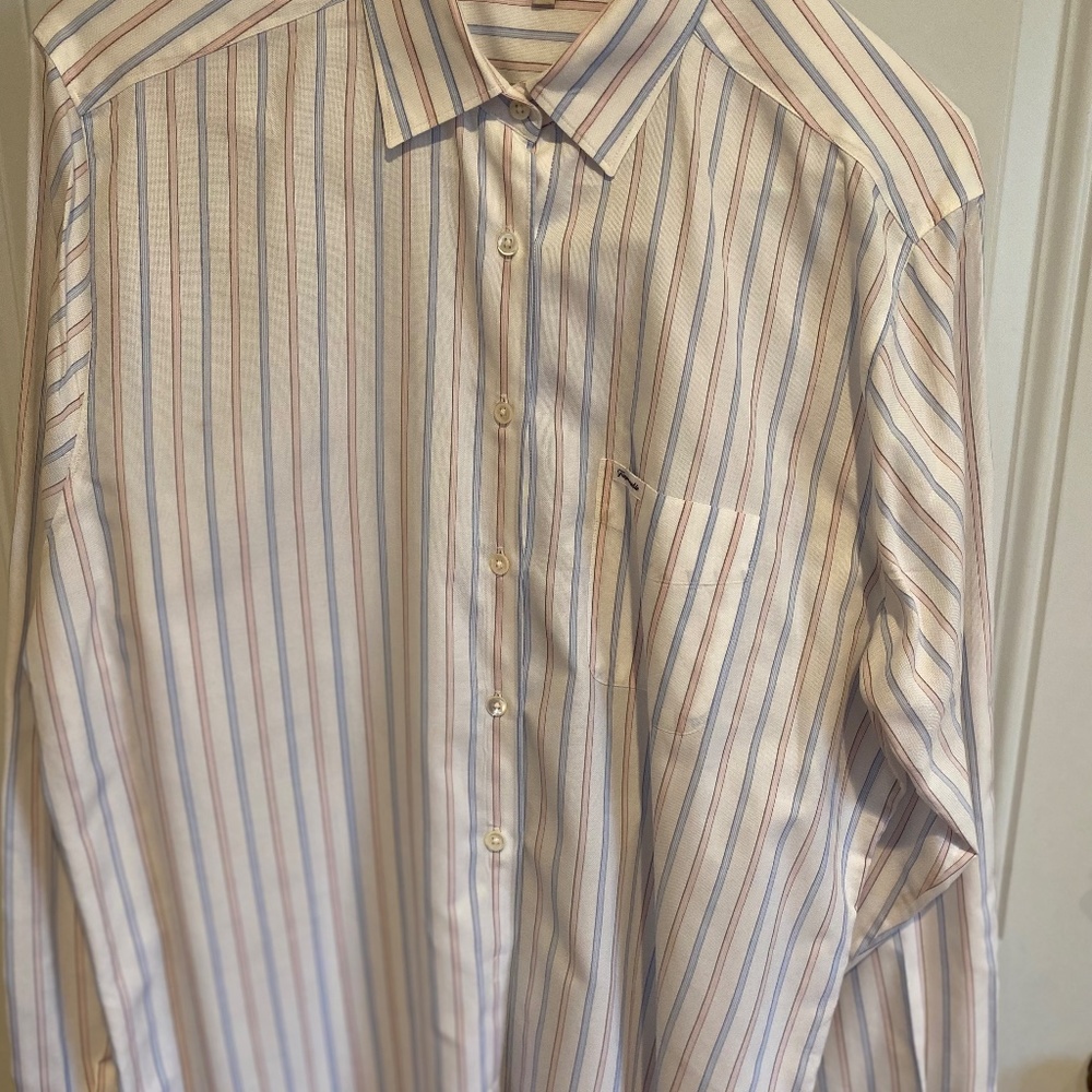 Faconnable Mens Stripped Long sleeve shirt